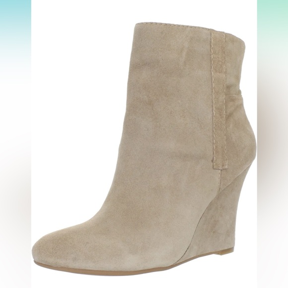 Nine West Suede Wedge Booties - Picture 1 of 7